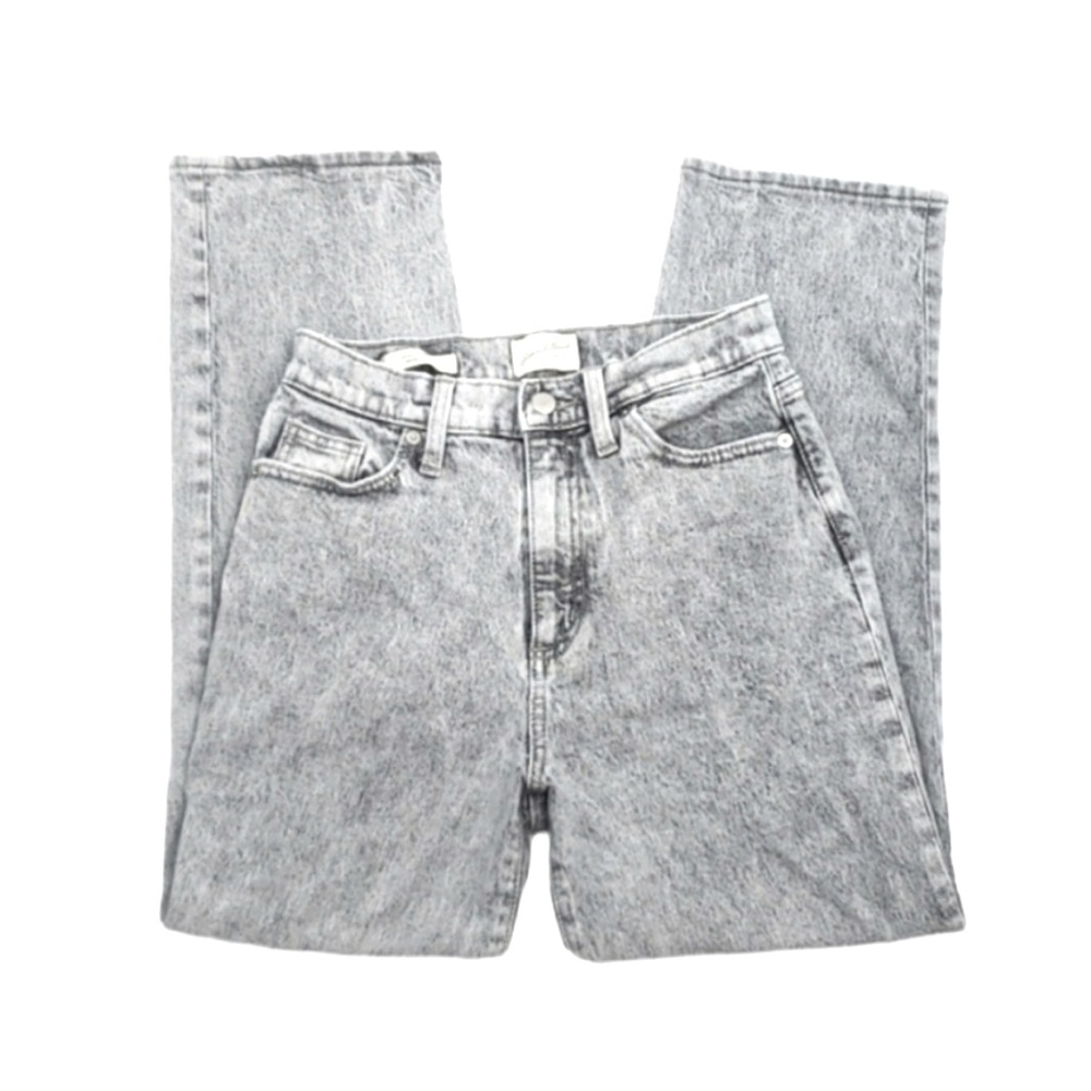 Vintage Acid Wash Straight Leg Jeans
